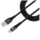 Mobilize USB naar Lightning Nylon Kabel - 1 Meter - Zwart