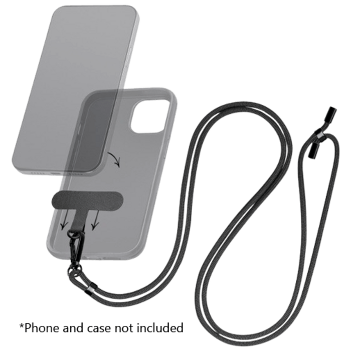 Mobilize Mobilize Universeel Nylon Telefoonkoord - Zwart