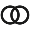 Mobilize Mobilize Magnetische Ring Zwart (2-Pack) - Universele MagSafe Adapter