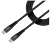 Mobilize Mobilize USB-C naar USB-C Nylon Kabel - 1 Meter - Zwart