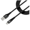Mobilize Mobilize USB-A naar USB-C Nylon Kabel - 1 Meter - Zwart
