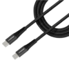 Mobilize Mobilize USB-C naar Lightning Nylon Kabel - 1 Meter - Zwart