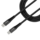 Mobilize USB-C naar Lightning Nylon Kabel - 1 Meter - Zwart