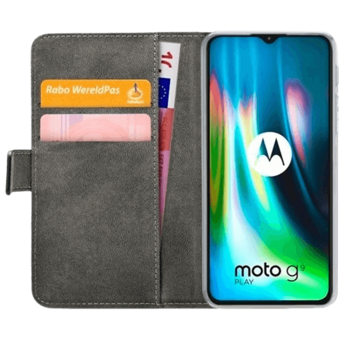 Mobilize Mobilize PU-leder Book Case Zwart voor Motorola Moto G9 Play / Moto E7 Plus