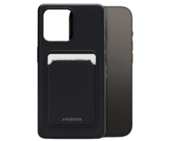 Mobilize Mobilize Cardcase TPU Back Cover Zwart voor Apple iPhone 14 Pro