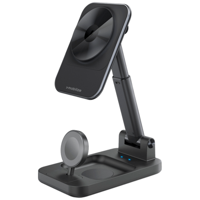 Mobilize Mobilize 3-in-1 Draadloze Magnetische Oplader 15W - Zwart