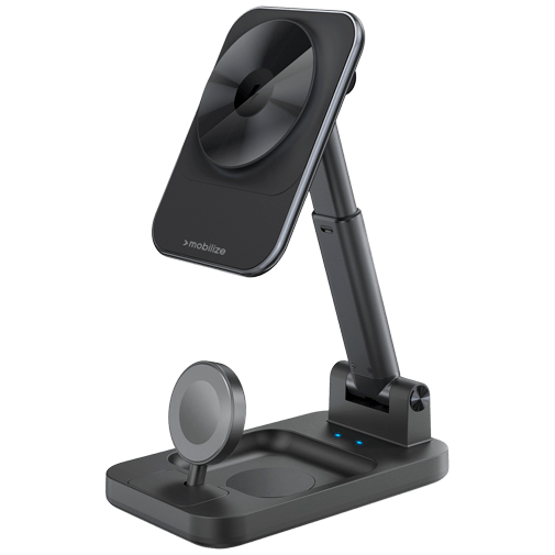 Mobilize Mobilize 3-in-1 Draadloze Magnetische Oplader 15W - Zwart