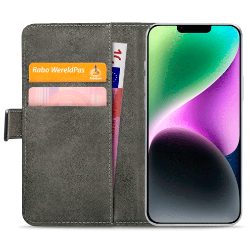 Mobilize Mobilize PU-leer Book Case Zwart voor Apple iPhone 14 Plus