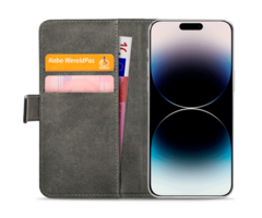 Mobilize Mobilize PU-leer Book Case Zwart voor Apple iPhone 14 Pro Max