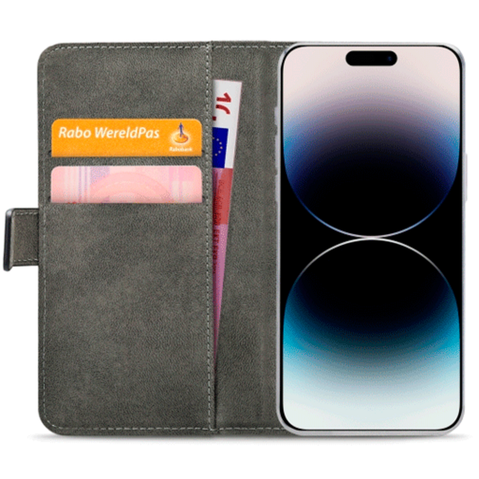 Mobilize Mobilize PU-leer Book Case Zwart voor Apple iPhone 14 Pro Max