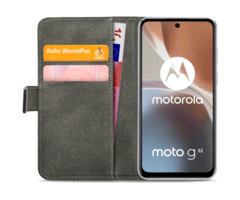 Mobilize Mobilize PU-leer Book Case Zwart voor Motorola Moto G32