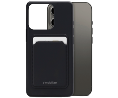 Mobilize Mobilize Cardcase TPU Back Cover Zwart voor Apple iPhone 13 Pro