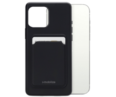 Mobilize Mobilize Cardcase TPU Back Cover Zwart - Apple iPhone 13 Pro Max
