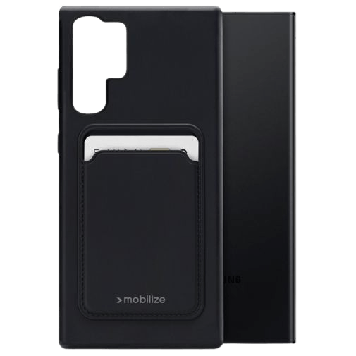 Mobilize Mobilize Cardcase TPU Back Cover Zwart - Samsung Galaxy S23 Ultra