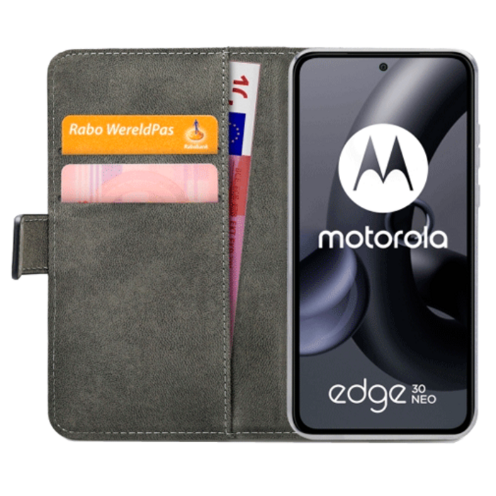 Mobilize Mobilize PU-leer Book Case Zwart voor Motorola Edge 30 Neo