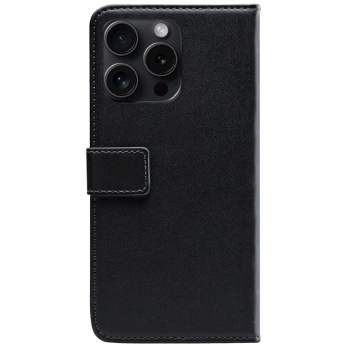 Mobilize Mobilize PU-leer Book Case Zwart voor Apple iPhone 15 Pro