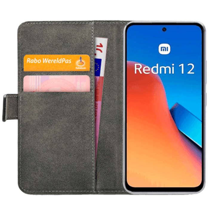 Mobilize Mobilize PU-leer Book Case Zwart voor Xiaomi Redmi 12