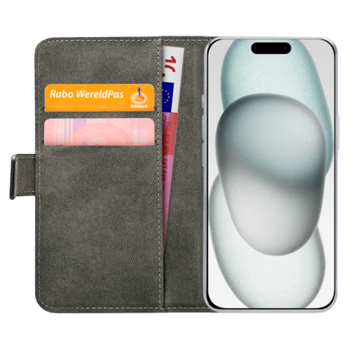 Mobilize Mobilize PU-leer Book Case Zwart voor Apple iPhone 13 / 14 / 15