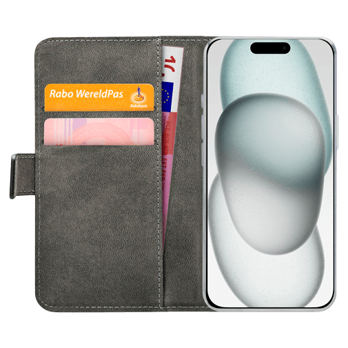 Mobilize Mobilize PU-leer Book Case Zwart voor Apple iPhone 13 / 14 / 15