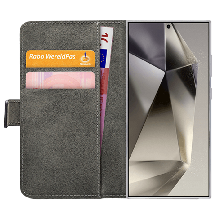 Mobilize Mobilize PU-leer Book Case Zwart voor Samsung Galaxy S24 Ultra