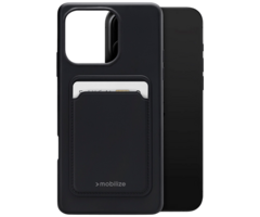 Mobilize Mobilize Cardcase TPU Back Cover Zwart Apple iPhone 16 Pro Max