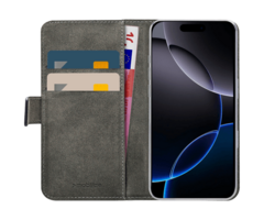 Mobilize Mobilize PU-leer Book Case Zwart Apple iPhone 16 Pro