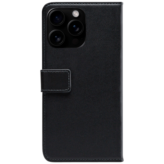 Mobilize Mobilize PU-leer Book Case Zwart voor Apple iPhone 16 Pro