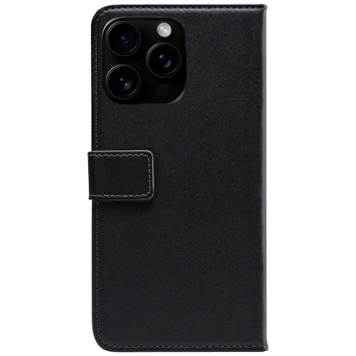 Mobilize Mobilize PU-leer Book Case Zwart voor Apple iPhone 16 Pro