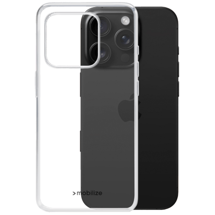 Mobilize Mobilize TPU Back Cover Transparant voor Apple iPhone 16 Pro
