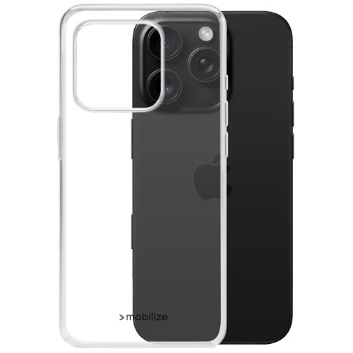 Mobilize Mobilize TPU Back Cover Transparant voor Apple iPhone 16 Pro