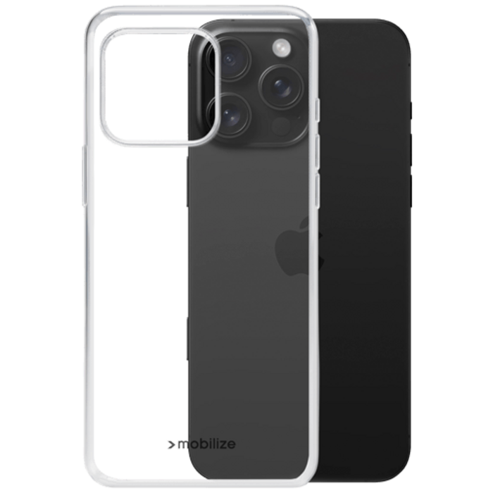 Mobilize Mobilize TPU Back Cover Transparant voor Apple iPhone 16 Pro Max