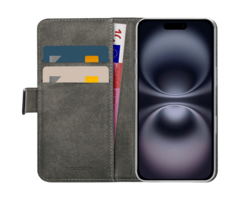 Mobilize Mobilize PU-leer Book Case Zwart Apple iPhone 16