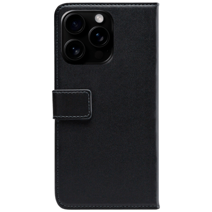Mobilize Mobilize PU-leer Book Case Zwart voor Apple iPhone 16 Pro Max