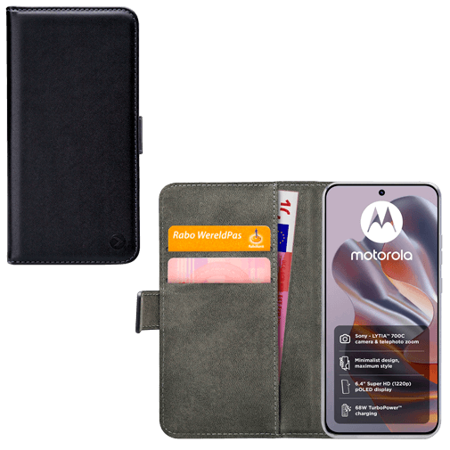 Mobilize Mobilize PU-leer Book Case Zwart voor Motorola Edge 50