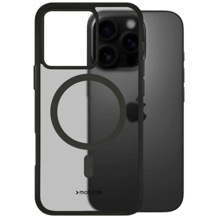 Mobilize Mobilize TPU Back Cover Magnetisch Zwart voor Apple iPhone 16 Pro