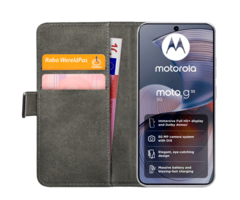 Mobilize Mobilize PU-leer Book Case Zwart Motorola Moto G55 5G