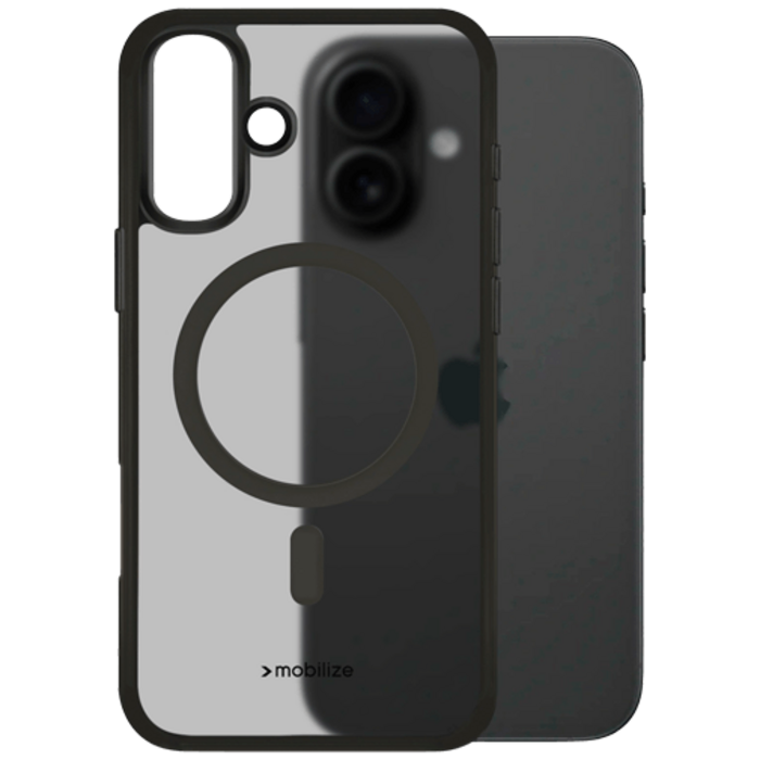 Mobilize Mobilize TPU Back Cover Magnetisch Zwart voor Apple iPhone 16