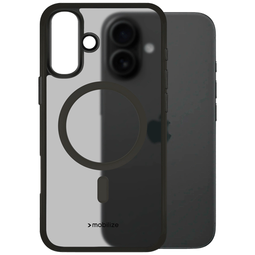 Mobilize Mobilize TPU Back Cover Magnetisch Zwart voor Apple iPhone 16