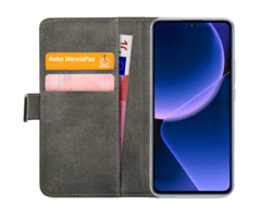 Mobilize Mobilize PU-leer Book Case Zwart Xiaomi 14T