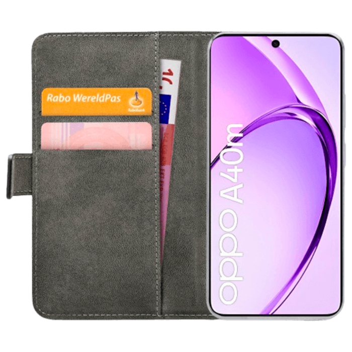 Mobilize Mobilize PU-leer Book Case Zwart voor OPPO A40 / A40m / A60 5G