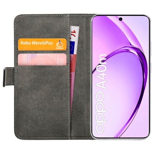 Mobilize Mobilize PU-leer Book Case Zwart voor OPPO A40 / A40m / A60 5G