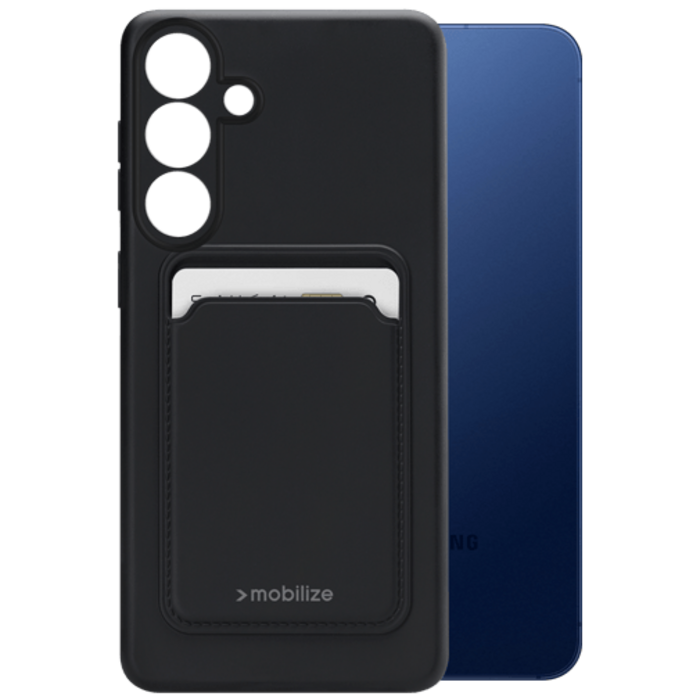 Mobilize Mobilize Cardcase TPU Back Cover Zwart voor Samsung Galaxy S25
