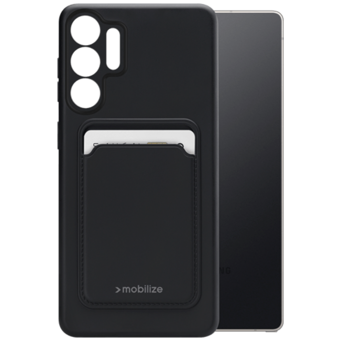 Mobilize Mobilize Cardcase TPU Back Cover Zwart voor Samsung Galaxy S25 Ultra