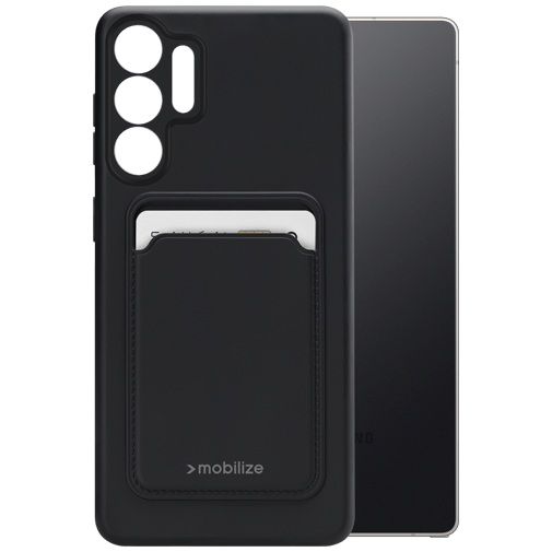 Mobilize Mobilize Cardcase TPU Back Cover Zwart voor Samsung Galaxy S25 Ultra
