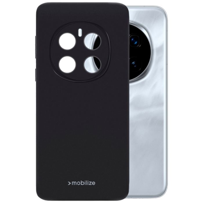 Mobilize Mobilize Rubber Gelly Back Cover Honor Magic7 Pro - Zwart