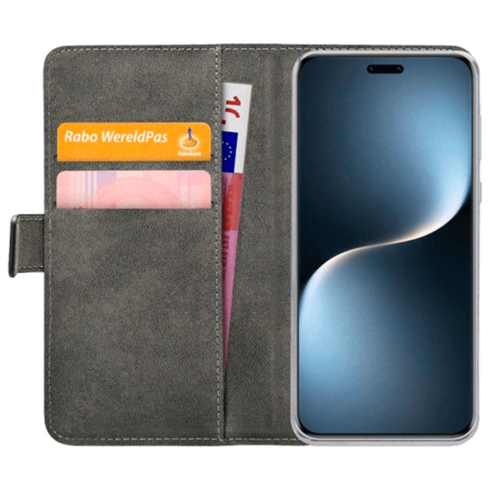 Mobilize Mobilize Classic Gelly Wallet Book Case Honor Magic7 Pro - Zwart