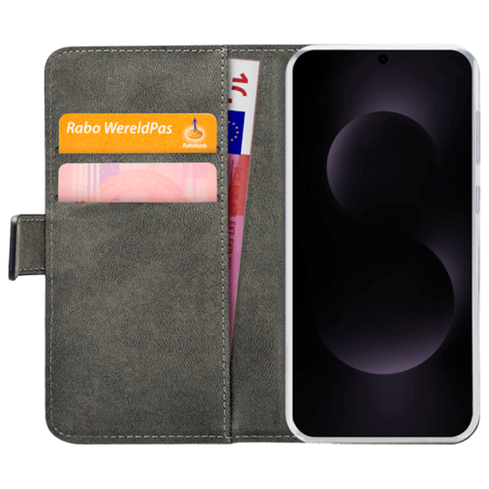 Mobilize Mobilize PU-Leer Book Case Zwart voor Samsung Galaxy S25 Edge