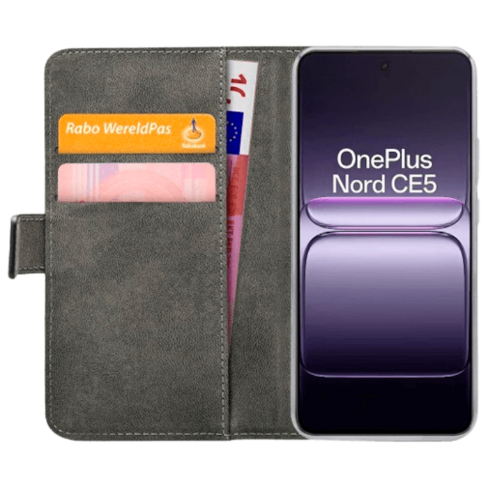 Mobilize Mobilize Classic Gelly Wallet Book Case voor OnePlus Nord CE 5G - Zwart