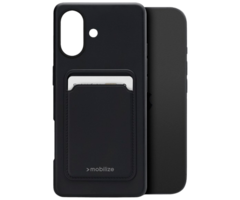 Mobilize Mobilize Cardcase TPU Back Cover Zwart voor Apple iPhone 17