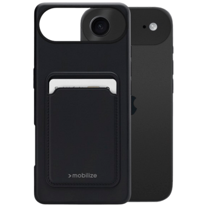 Mobilize Mobilize Cardcase TPU Back Cover Zwart voor Apple iPhone Air